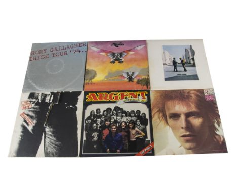 LP Records, approximately sixty albums of various genres with artists including Rolling Stones, Pink Floyd, David Bowie, Focu