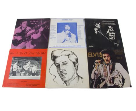 Elvis Presley LPs, ten unofficial LP albums including Guitar Man, Eternal Elvis, Superstar Outakes Vol 2, Live Memories, The 