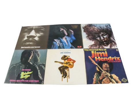 Jimi Hendrix, ten albums including  War Heroes, The Cry Of Love, Are You Experienced, Isle of Wight, Smash Hits, Hendrix in t
