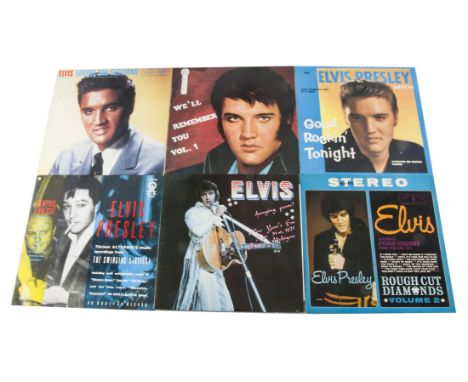 Elvis Presley LPs, ten unofficial LP albums including Lovin You Sessions, Good Rockin Tonight, Changin Pants, The Elvis Tapes