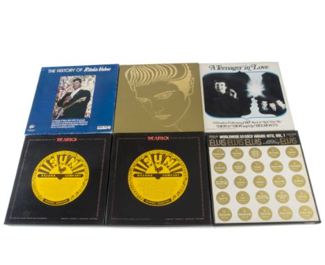 Rock N Roll Box Sets, six Box Sets of mainly Rock n Roll artists comprising Elvis - A Golden Celebration, Dion & The Belmonts