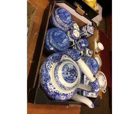 Quantity of Ringtons and a Spode tea pot