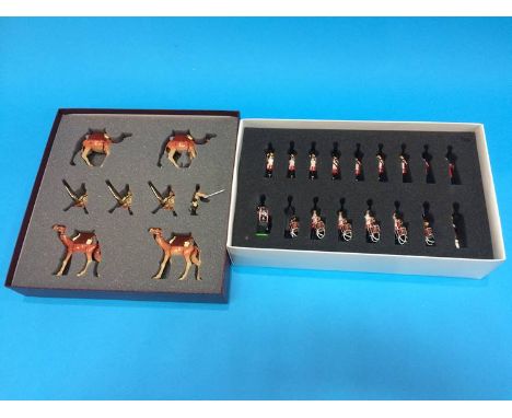 Two Britains boxed sets, 41175 'Grenadier Guards Drum and Fife Band' and 8872 'Camel Corps of the Egyptian Army'