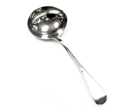 A George III silver Old English pattern cream ladle, London 1804, 1.48oz.
