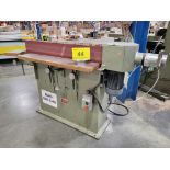PROGRESS PMC-150 HORIZONTAL BELT SANDER, S/N A927, 5HP, 6" X 48"