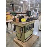 SCM T110 SPINDLE SHAPER, S/N: AB 21141 W/ GENERAL POWER FEEDER