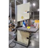CENTAURO 800 CO VERTICAL BANDSAW, S/N 7019 W/ MATERIAL GUIDE, 31" THROAT, 16-3/4" FROM BOTTOM OF