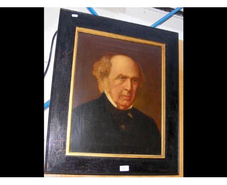 An oil on canvas portrait - Georgian man 
