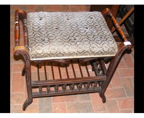 Antique piano stool 