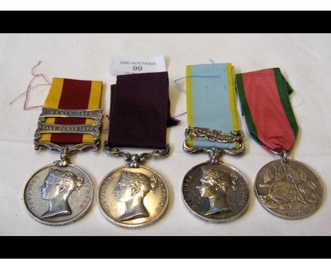 Sergeant J Hepplestone, Royal Artillery four medal group - Crimea 1854-56 medal with Sebastopol Bar, China 1857-60 war medal 