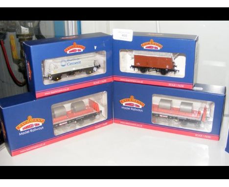 Four boxed Bachmann Wagons, including Cement - 38-650 