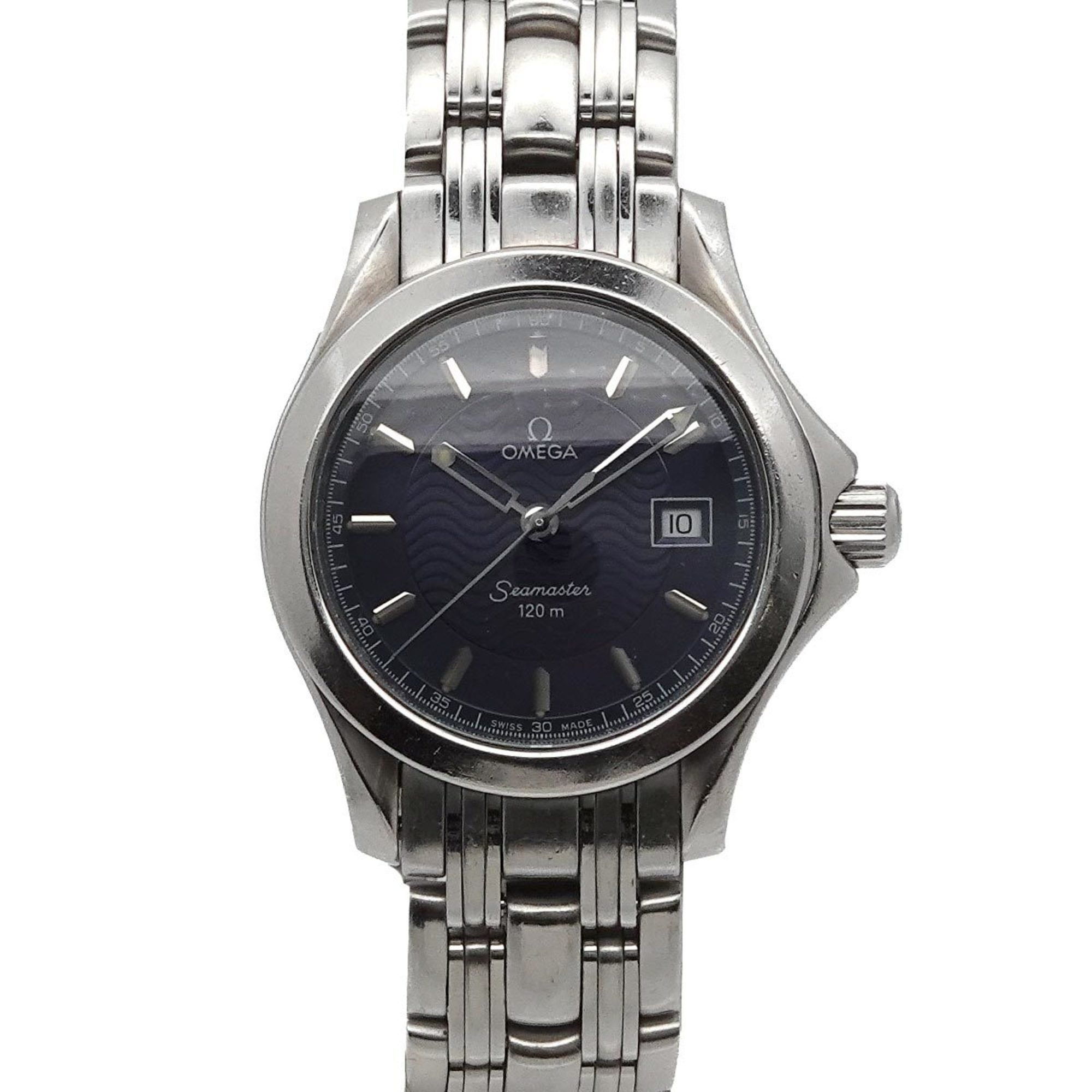 OMEGA Seamaster 120 Women's Watch 2571 81 Date Blue Quartz