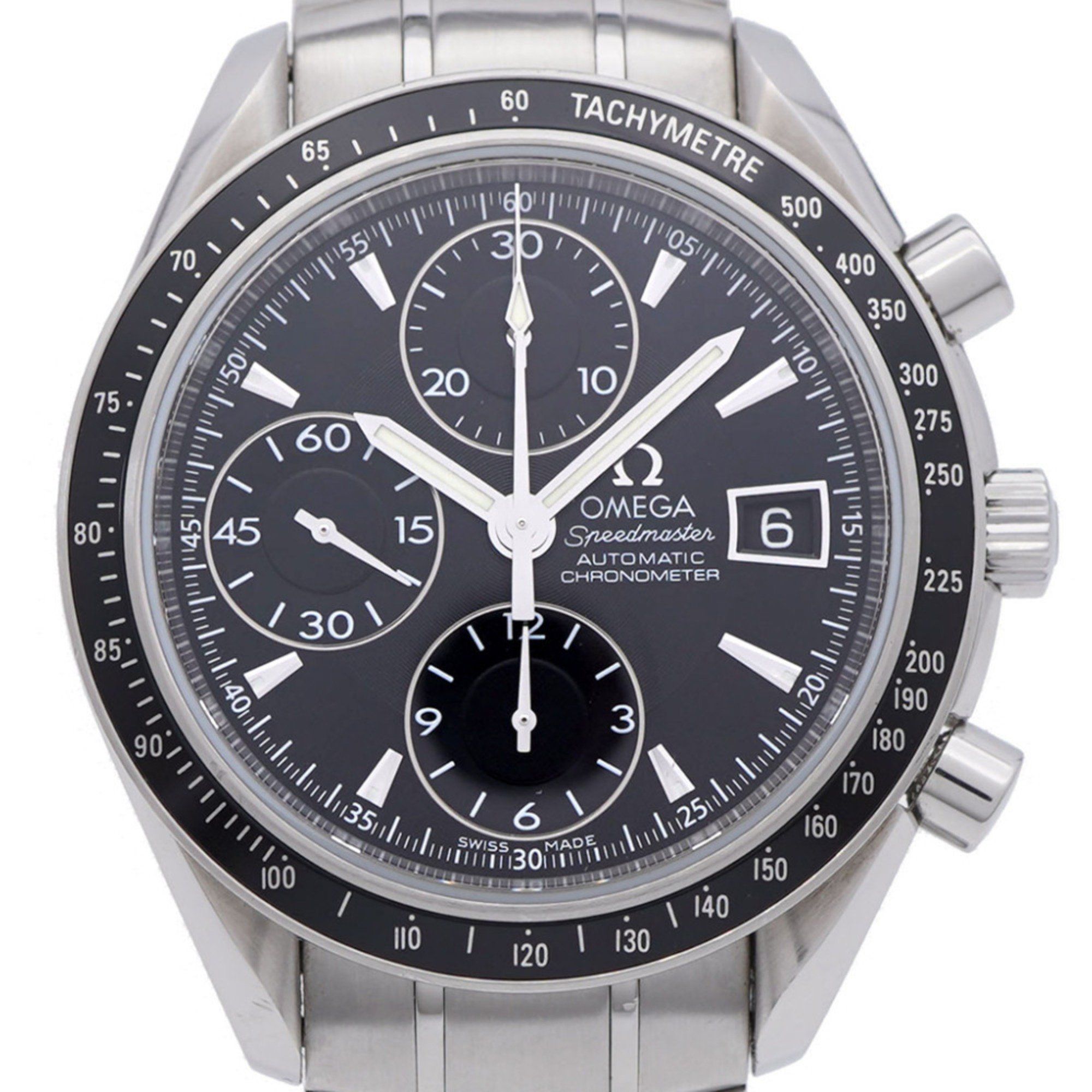 Omega Speedmaster Date 3210.50 Automatic Watch Stainless Steel Black Dial 0327 OMEGA Men's