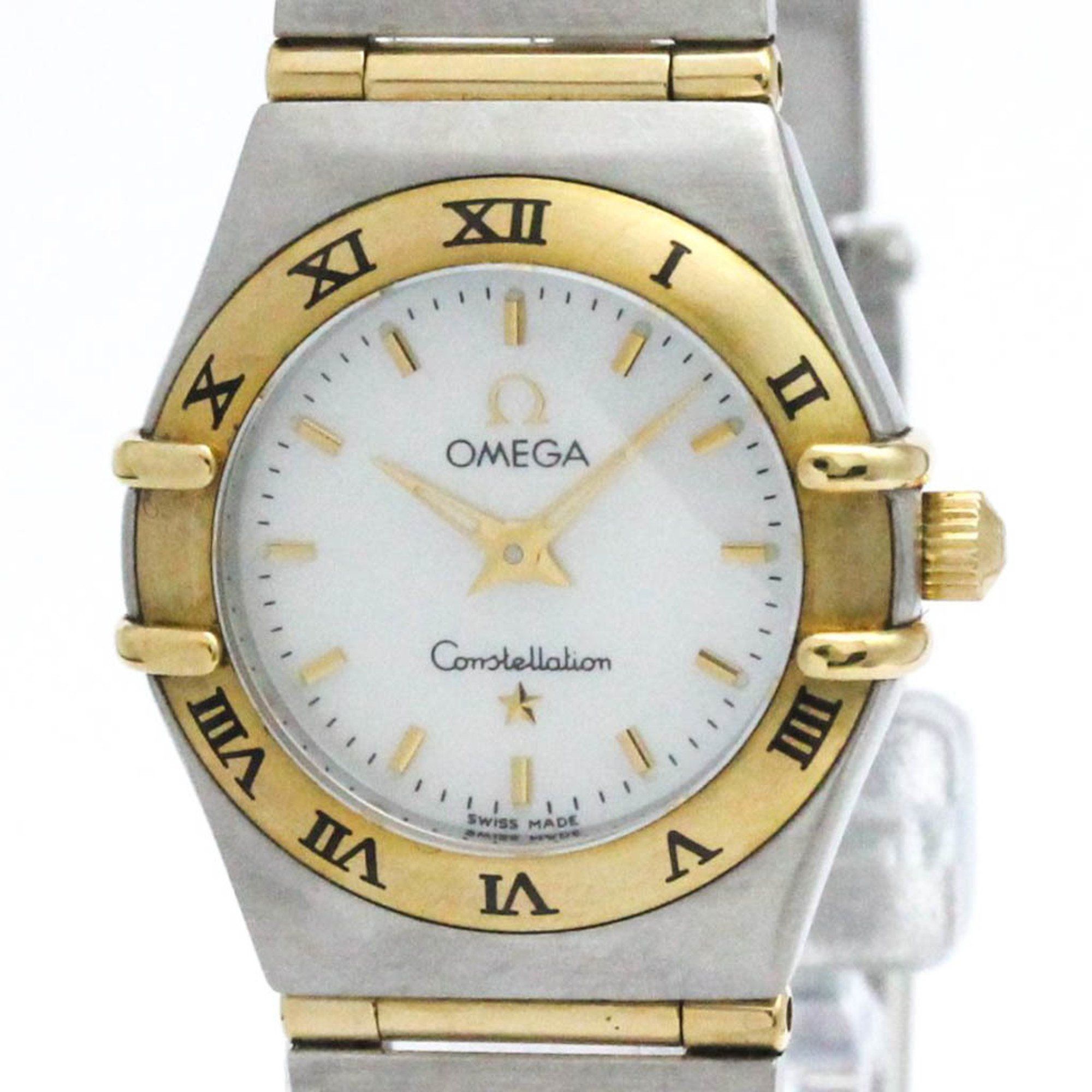 OMEGA Constellation MOP Dial Quartz Ladies Watch 1272.70 Polished