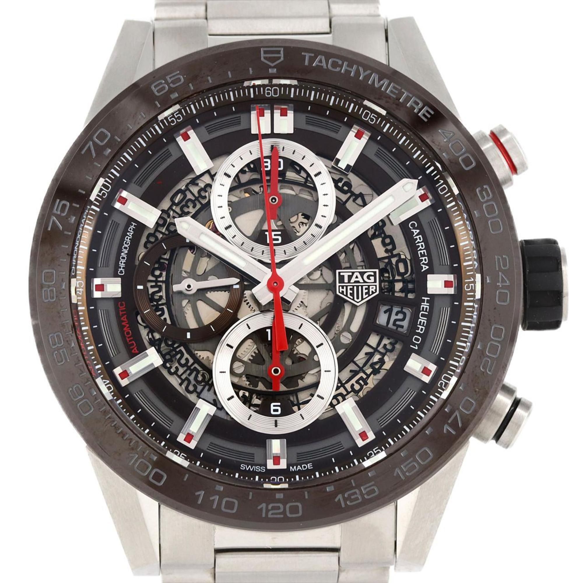 TAG Heuer Carrera Calibre 01 Chronograph CAR201U.BA0766 SS Wristwatch Automatic