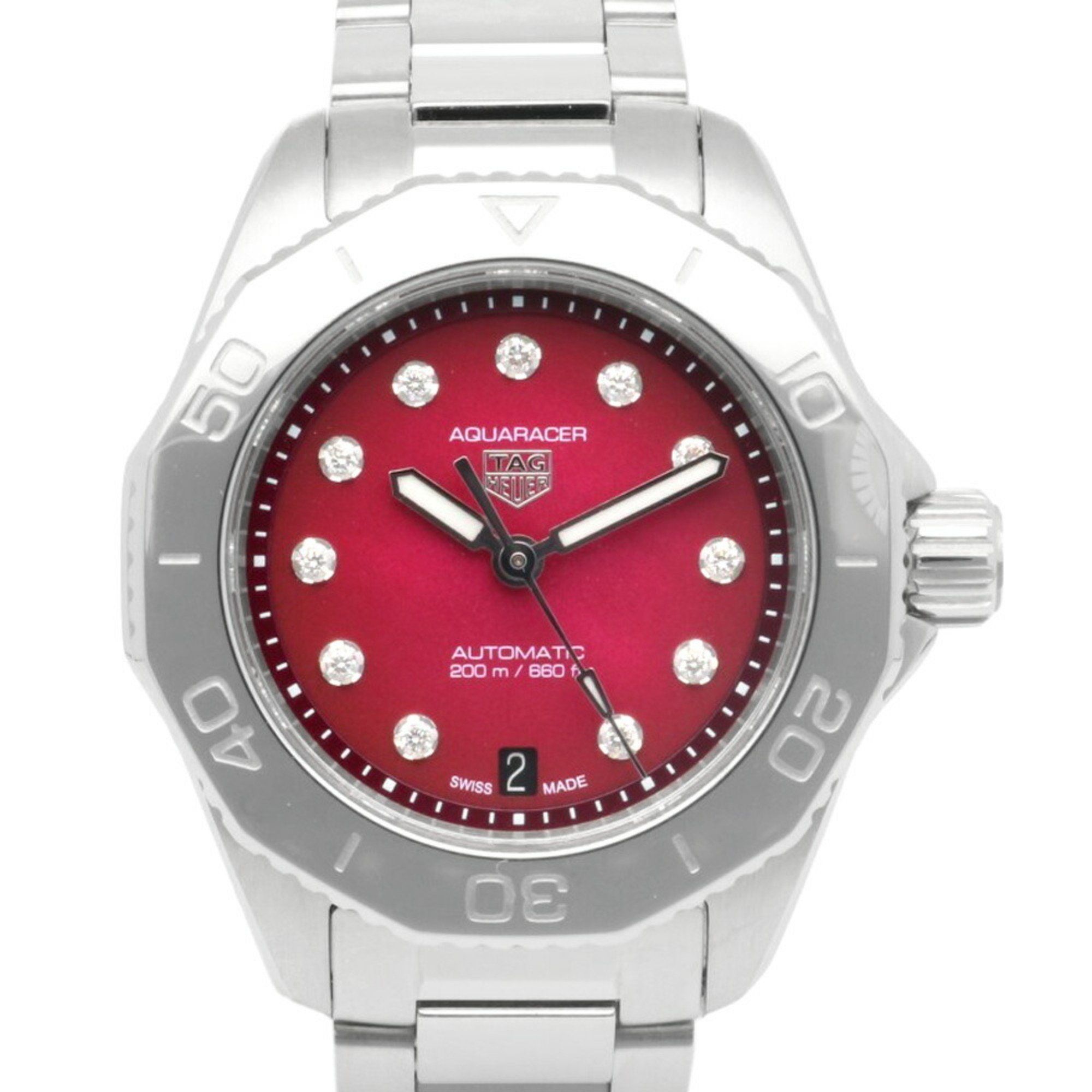 TAG Heuer Aquaracer Professional 200 Date Watch Stainless Steel WBP2415 Automatic Women's HEUER 11P