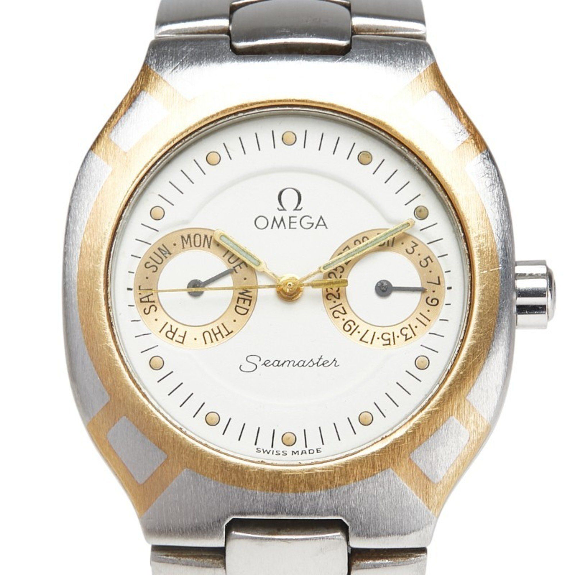 Omega Seamaster Polaris Quartz Watch with White Dial and Stainless Steel, Men's OMEGA