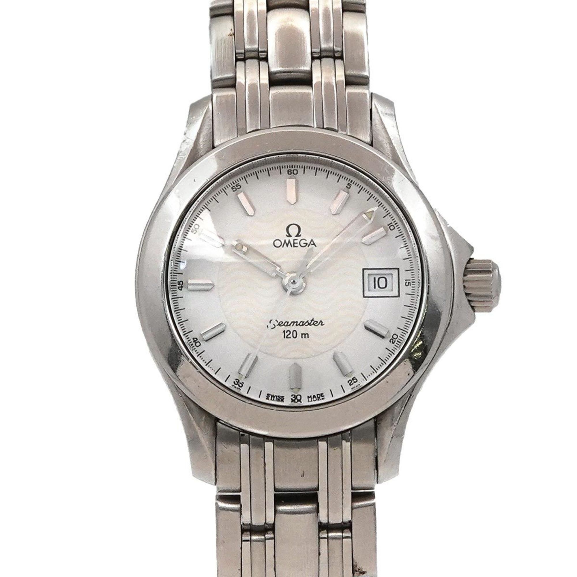 OMEGA Seamaster 120 2571 21 Women's Watch Date White Quartz