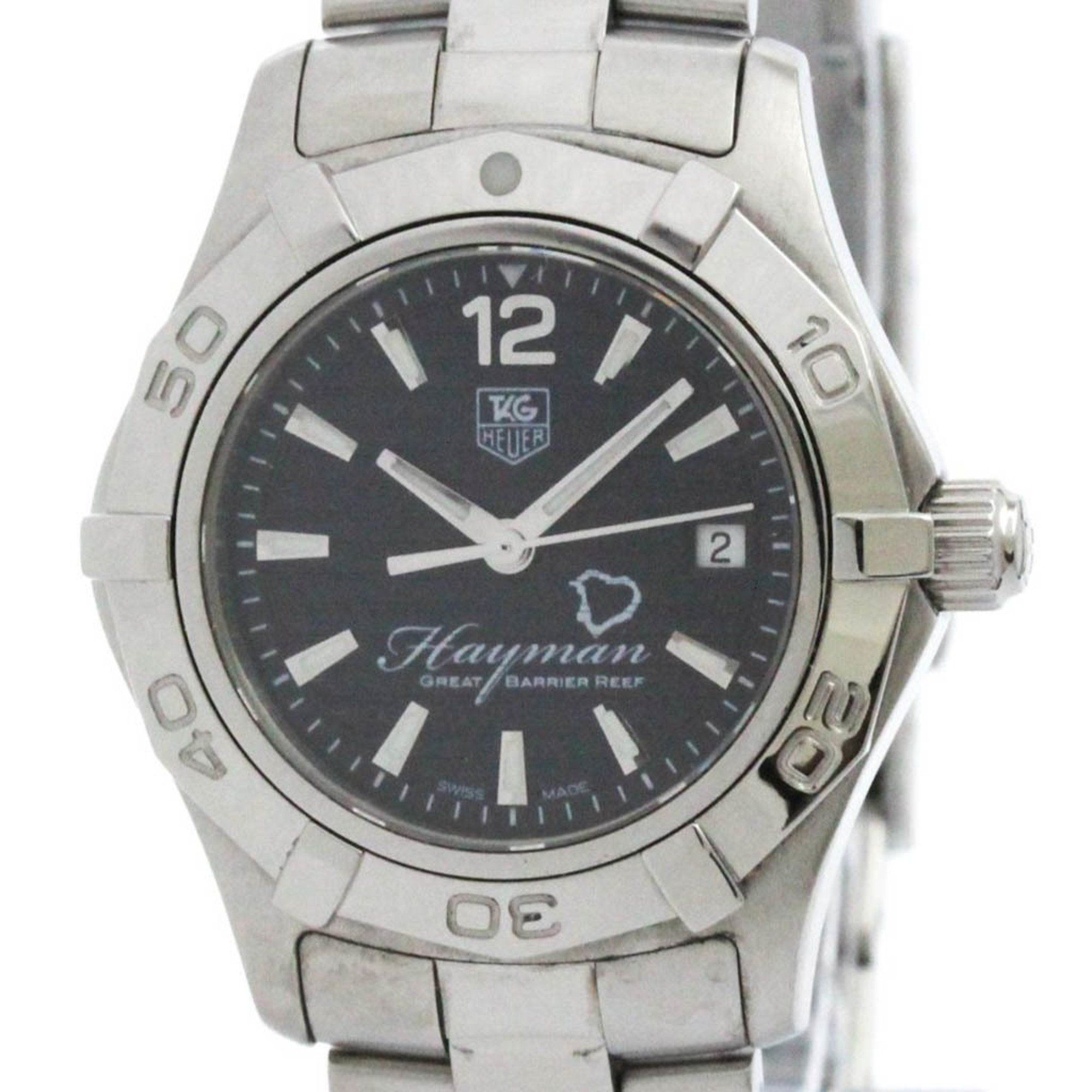Polished TAG HEUER Aquaracer Hayman Great Barrier Reef Watch WAF141Y