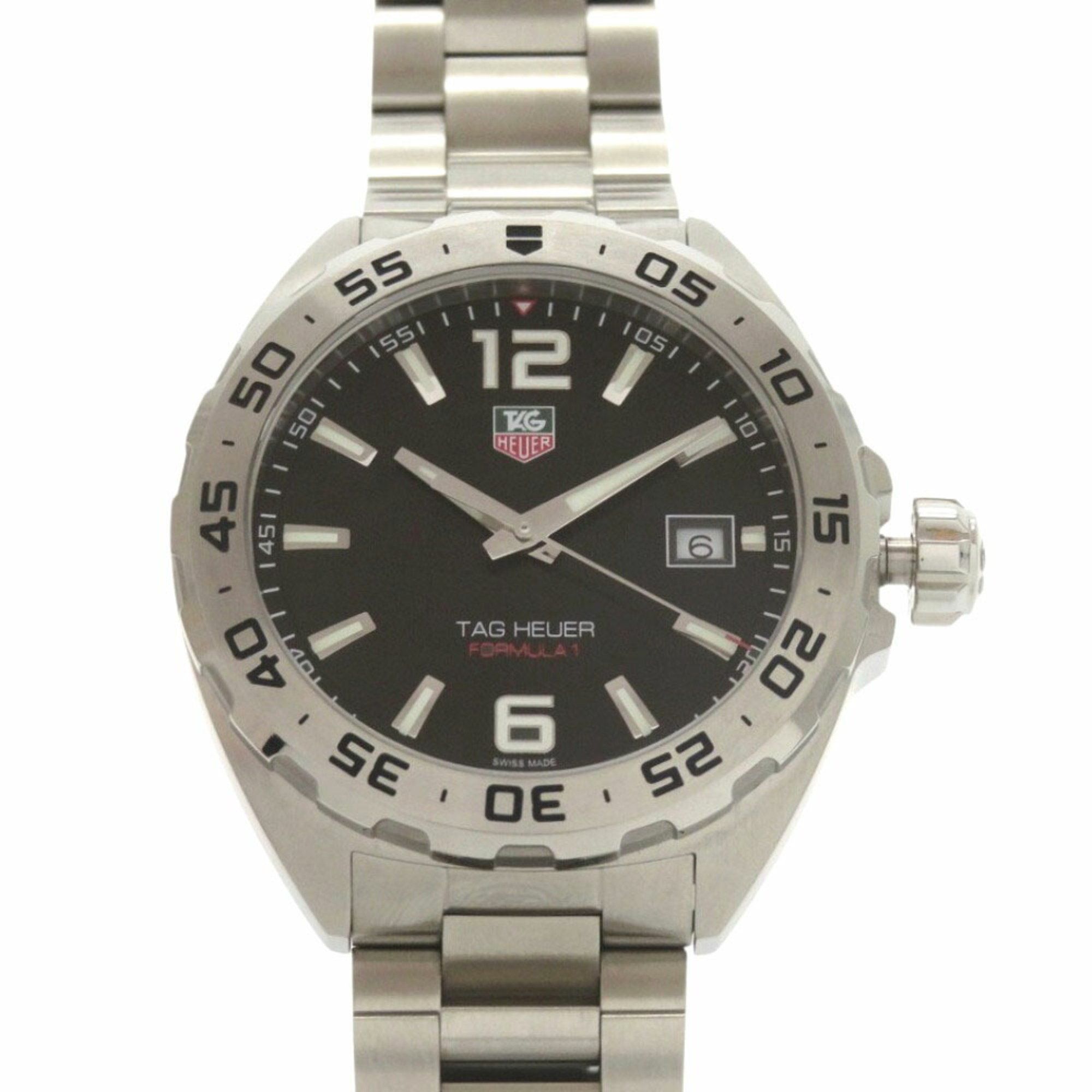 TAG Heuer Formula 1 WAZ1112 SS Black Quartz Watch Dial 1579TAG HEUER