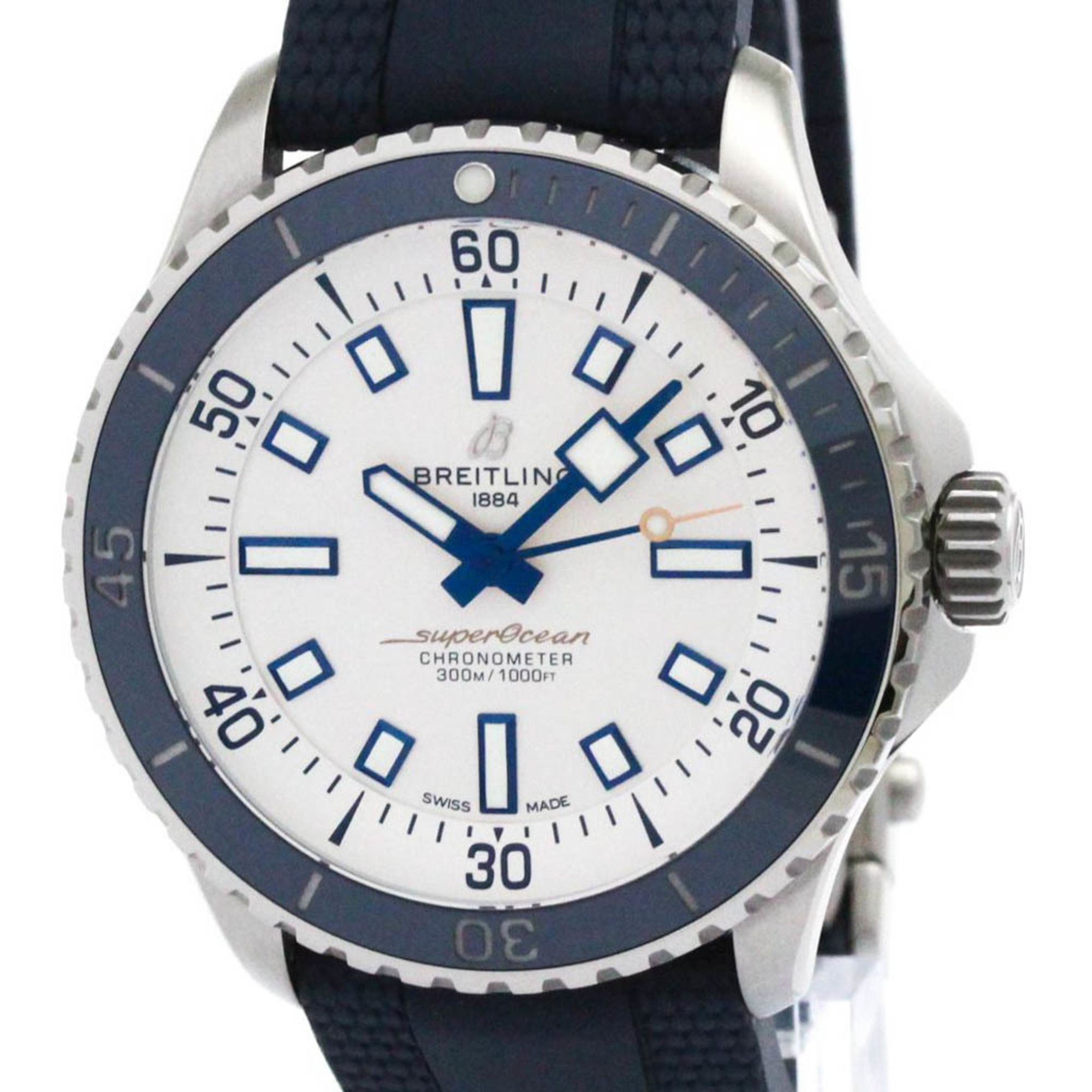 BREILING Super Ocean Automatic 42 Steel Mens Watch A17375 Polished