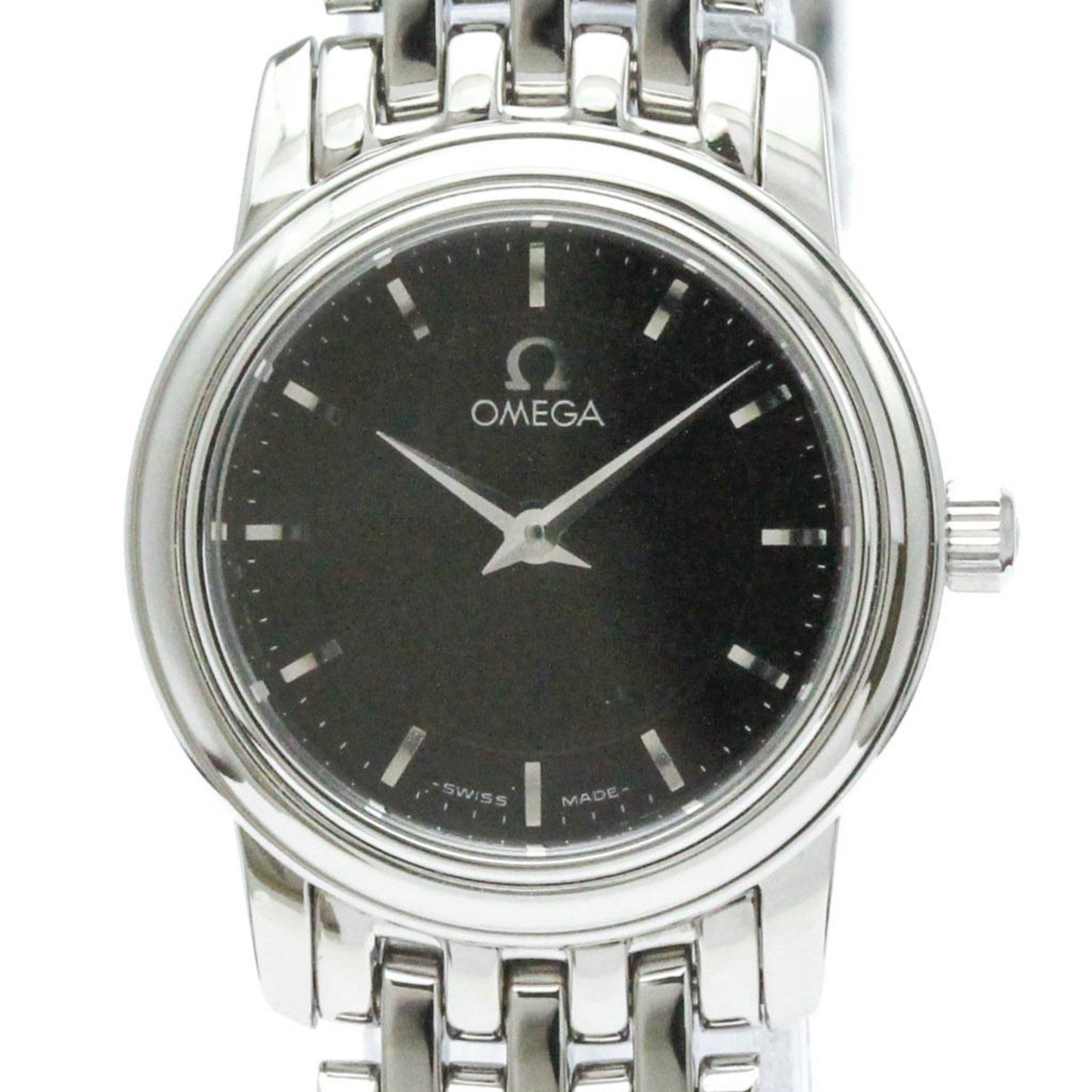 Polished OMEGA De Ville Prestige Steel Quartz Ladies Watch 4570.51