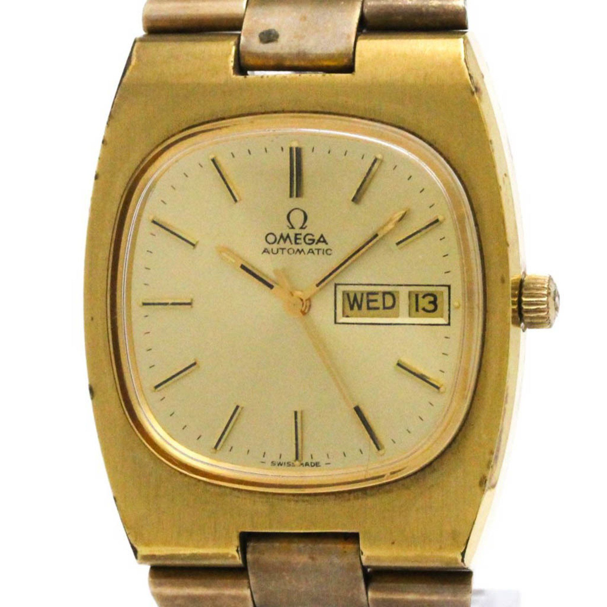 OMEGA Day Date Cal.562 Automatic Gold Plated Watch 166.0192 Vintage