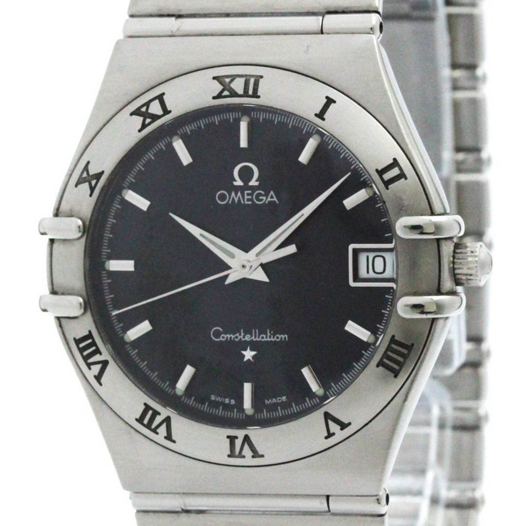 Polished OMEGA Constellation Stainless Steel Quartz Mens Watch 1512.40