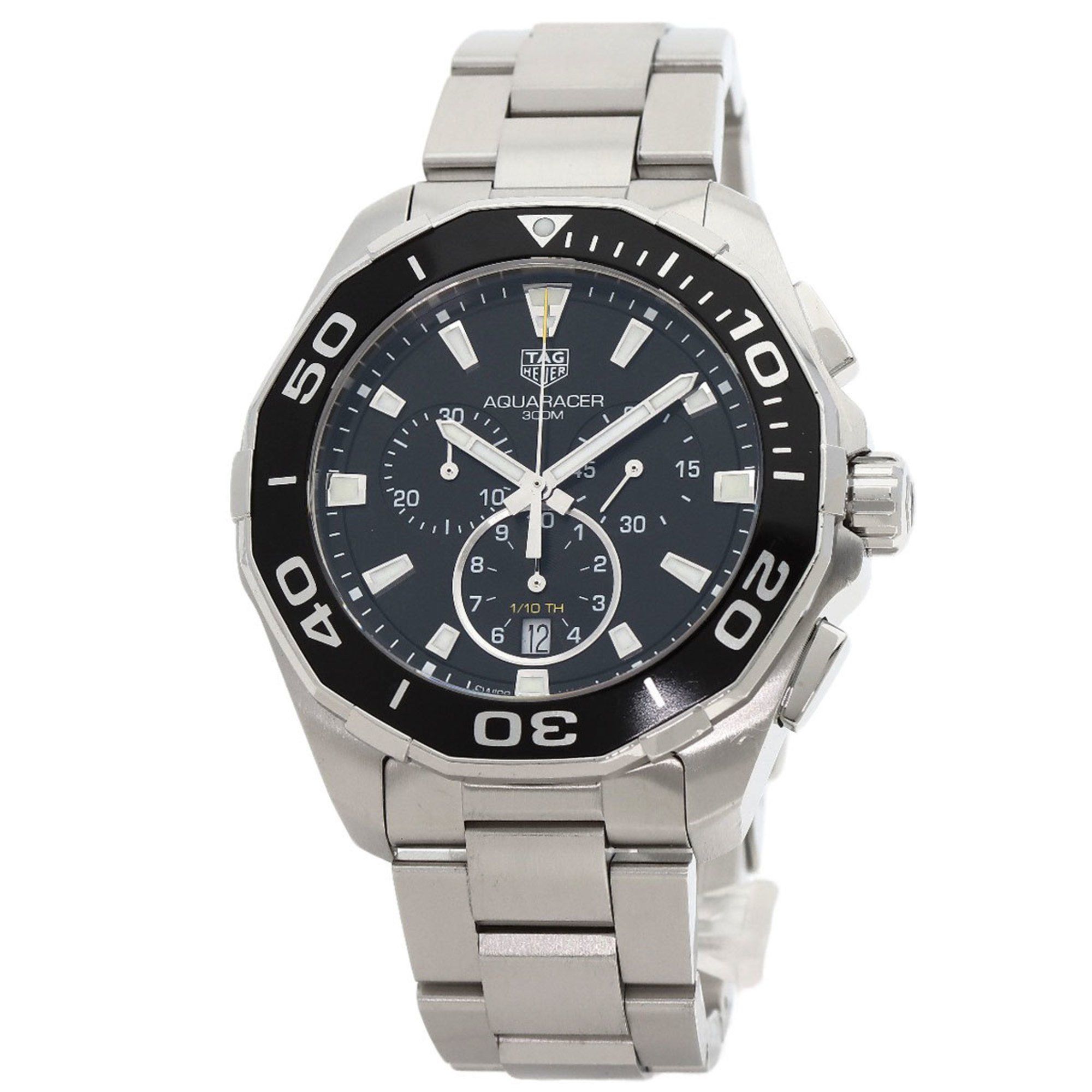 TAG Heuer CAY111A Aquaracer Chronograph Watch, Stainless Steel/SS, Men's