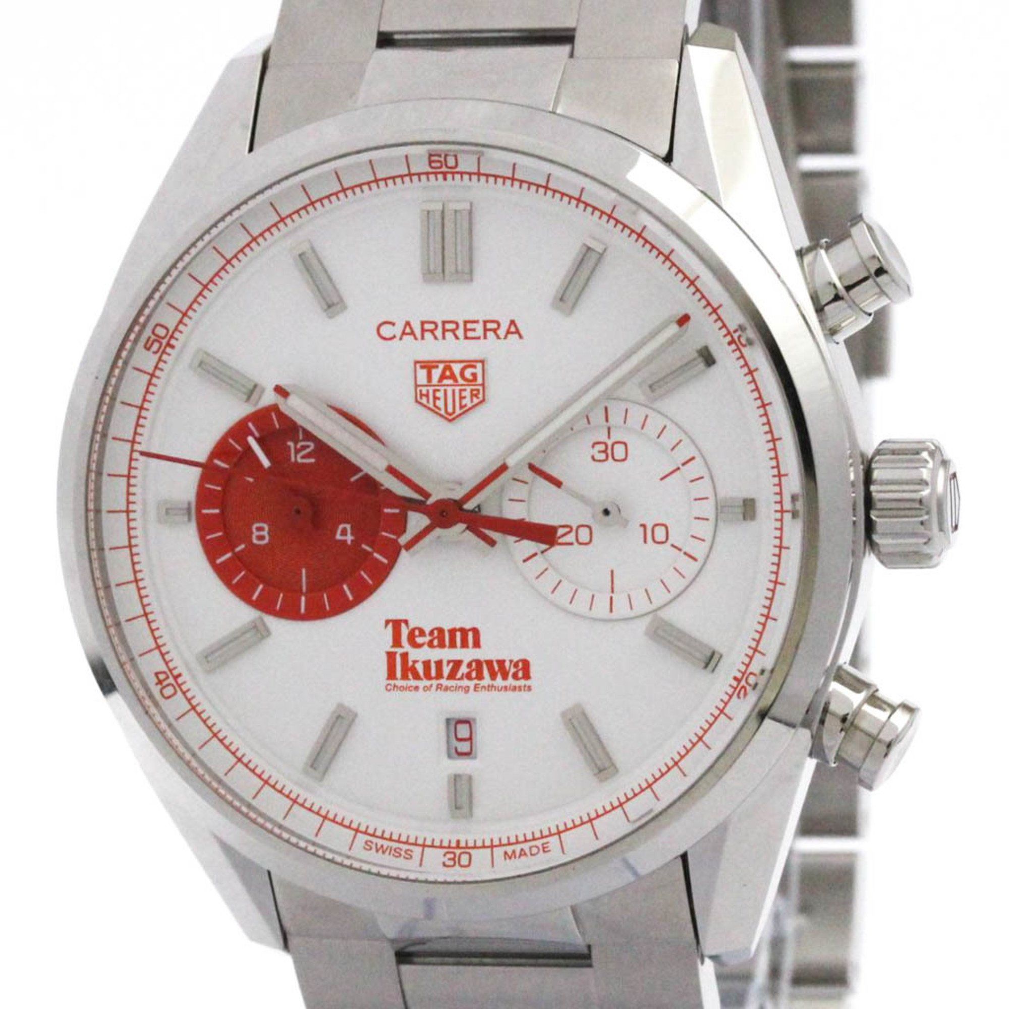 TAG HEUER Carrera Team Ikuzawa by Bamford Steel Mens Watch CBN201F Polished