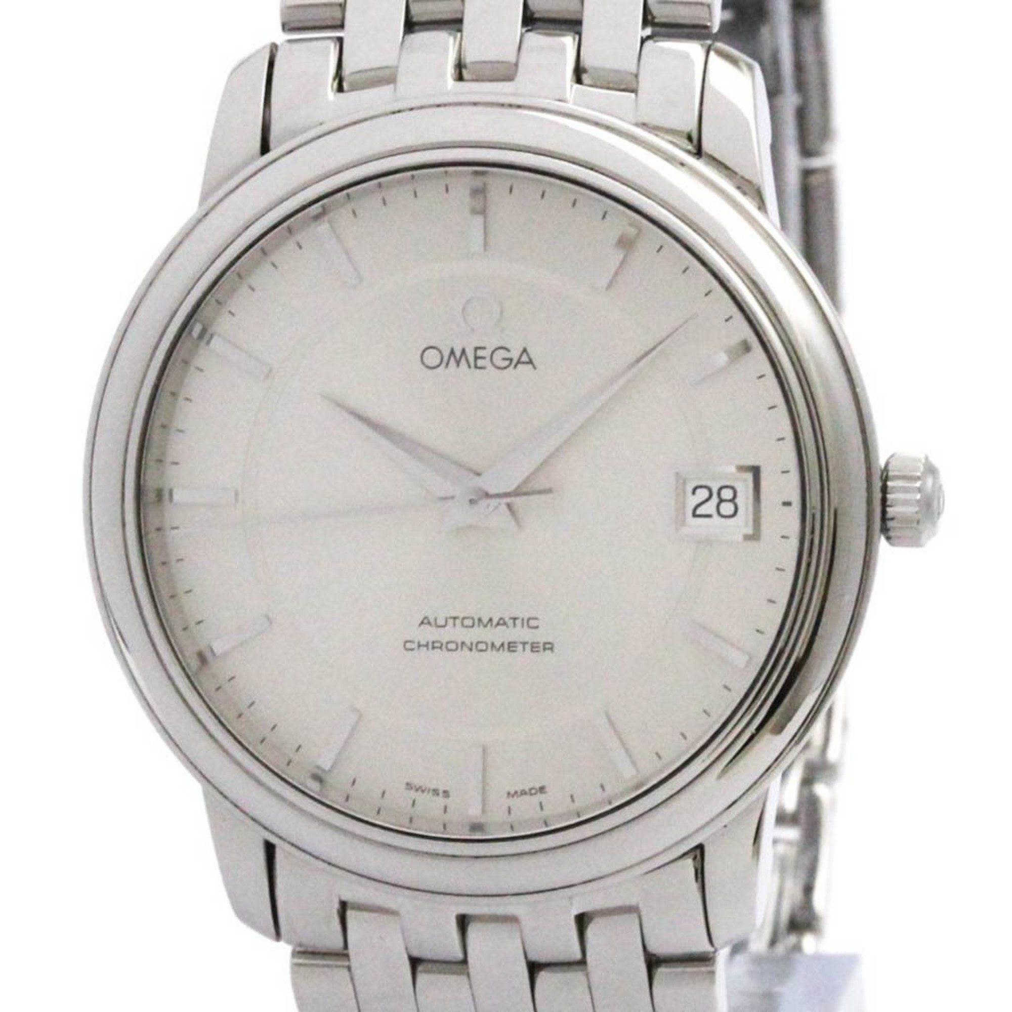 OMEGA De Ville Prestige Steel Automatic Mes Watch 4500.31 Polished