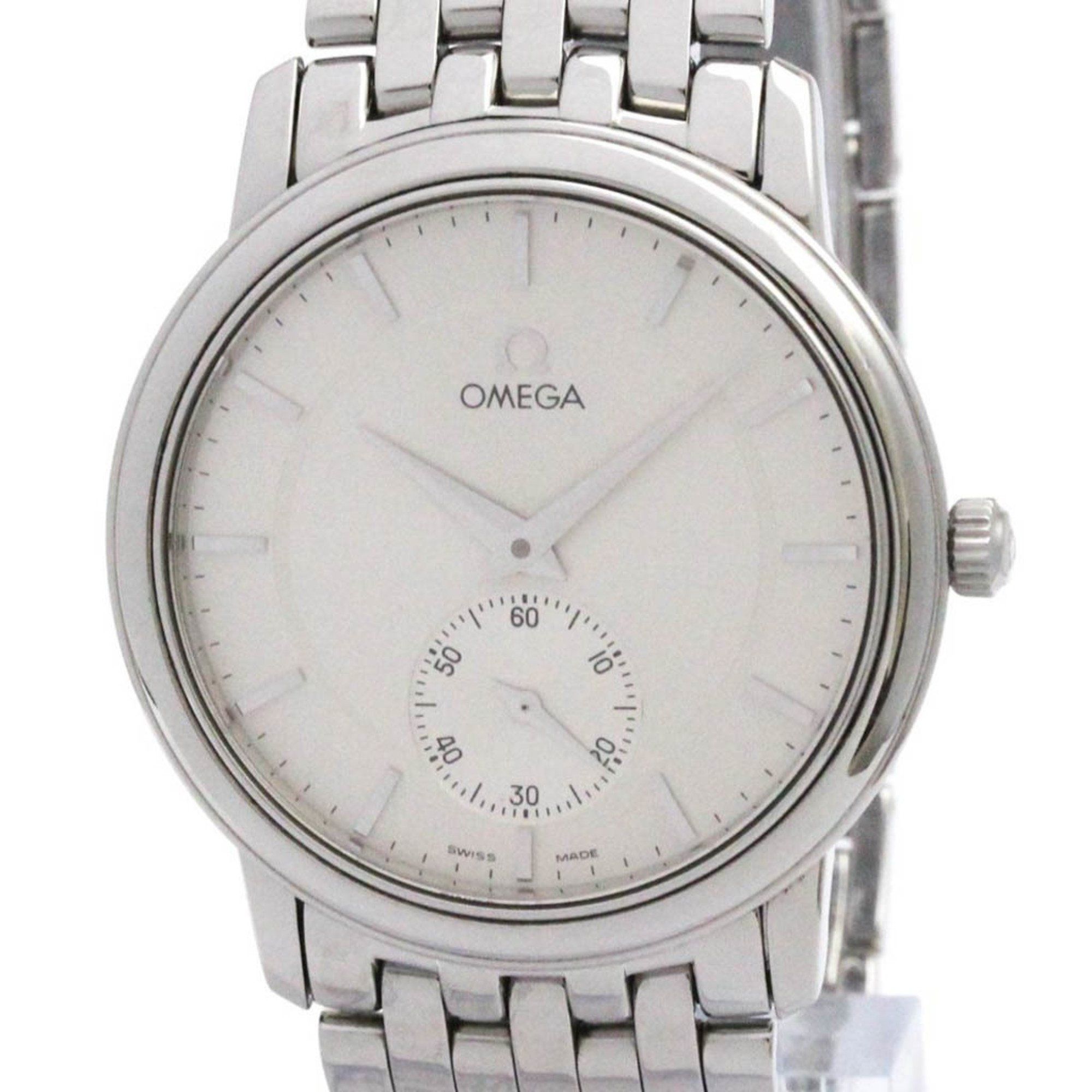OMEGA De Ville Prestige Steel Hand-Winding Mens Watch 4520.31 Polished