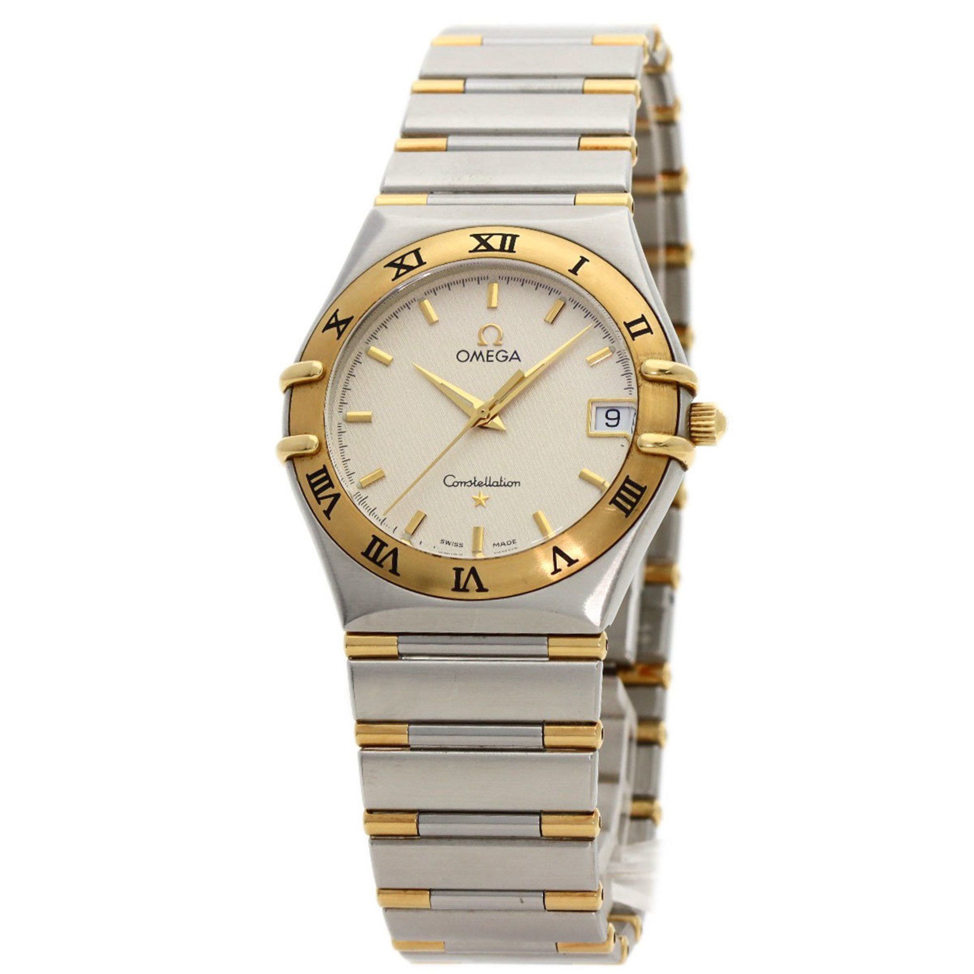Omega 1312.30 Constellation Watch Stainless Steel SSxK18YG Men's