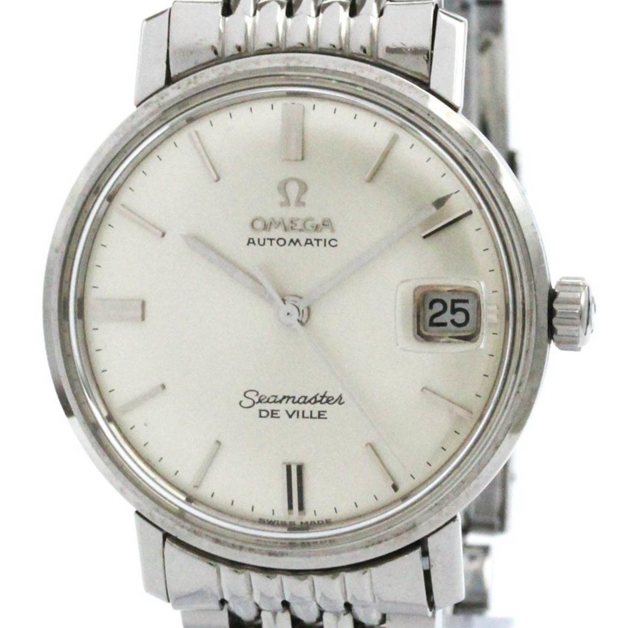 Vintage OMEGA Seamaster Date Cal 565 Rice Bracelet Mens Watch 166.020