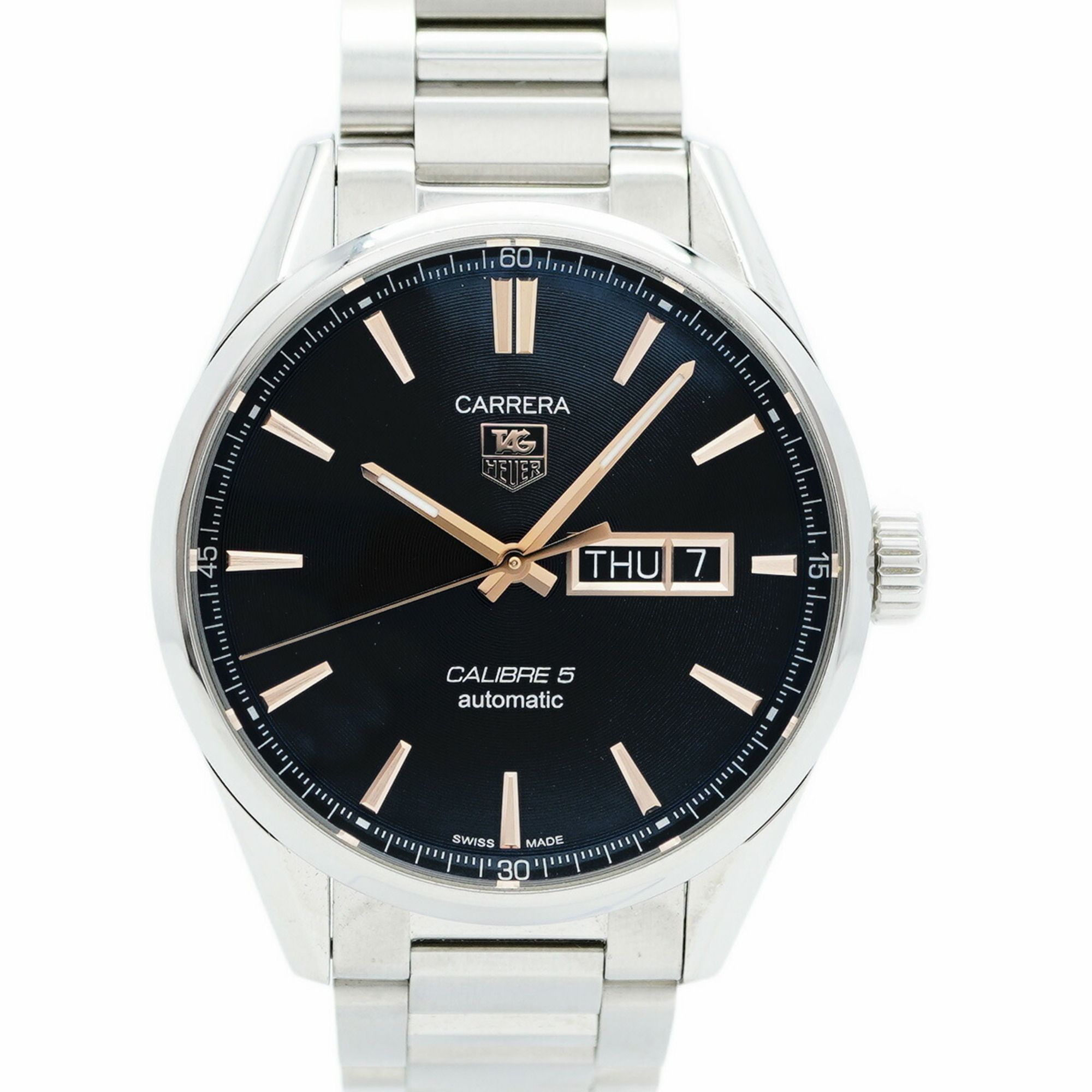 TAG Heuer Carrera WAR201C-1 Black Dial Men's Watch