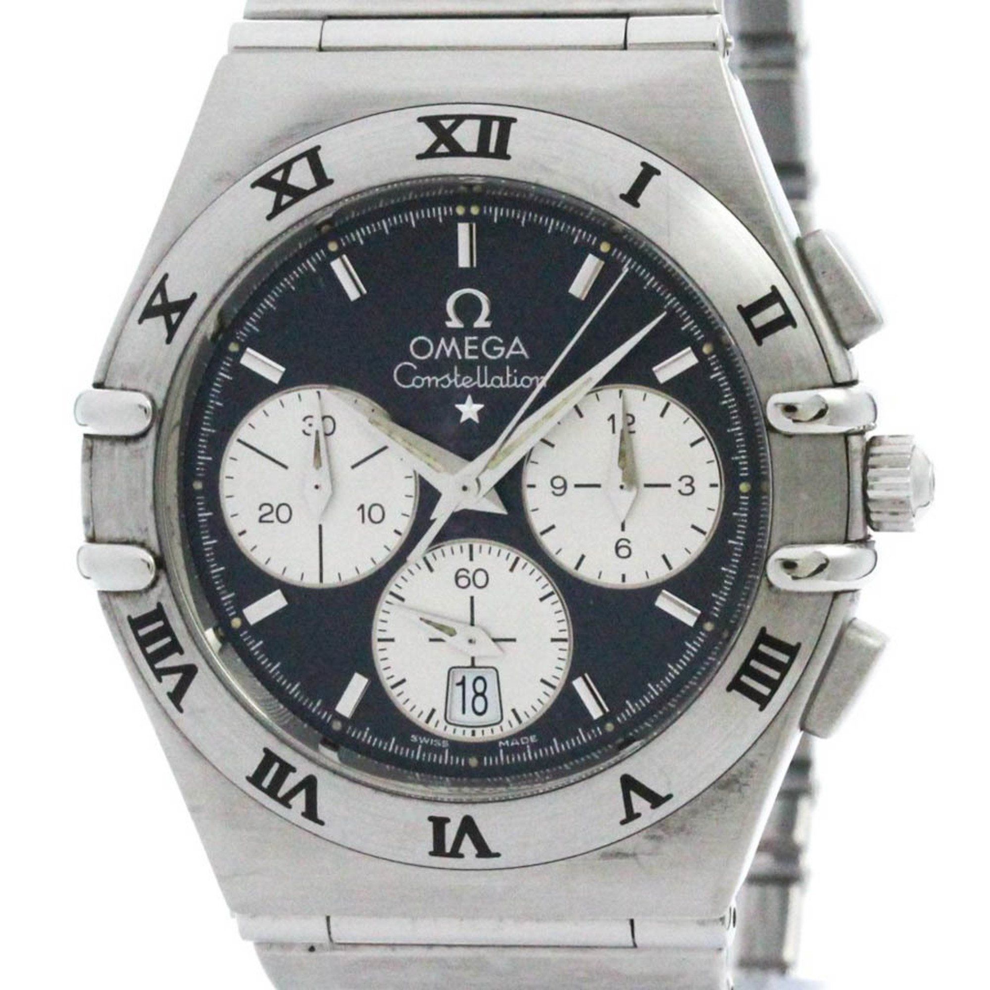 OMEGA Constellation Chronograph Steel Quartz Mens Watch 1542.40
