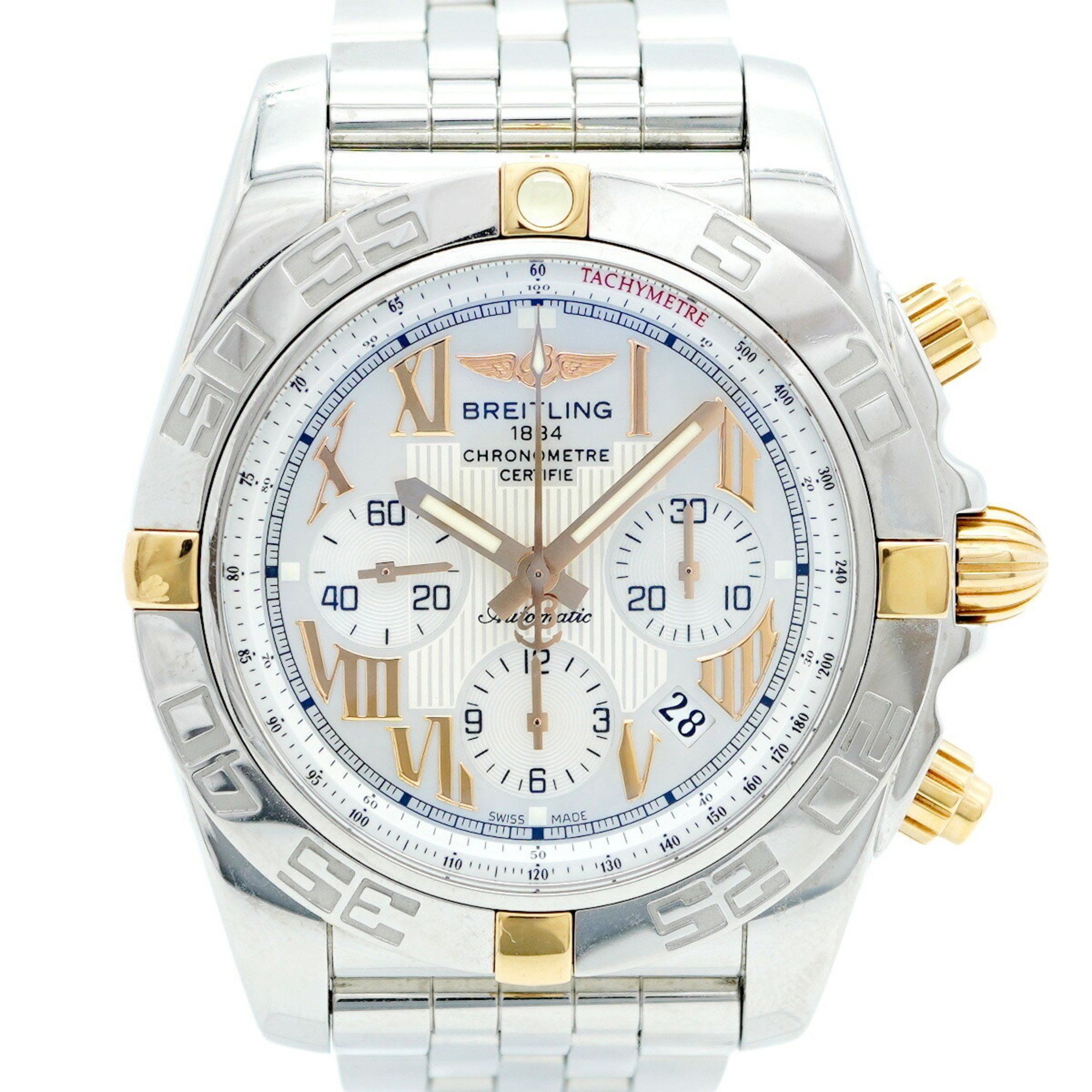 Breitling Chronomat IB0110 White Dial Men's Watch