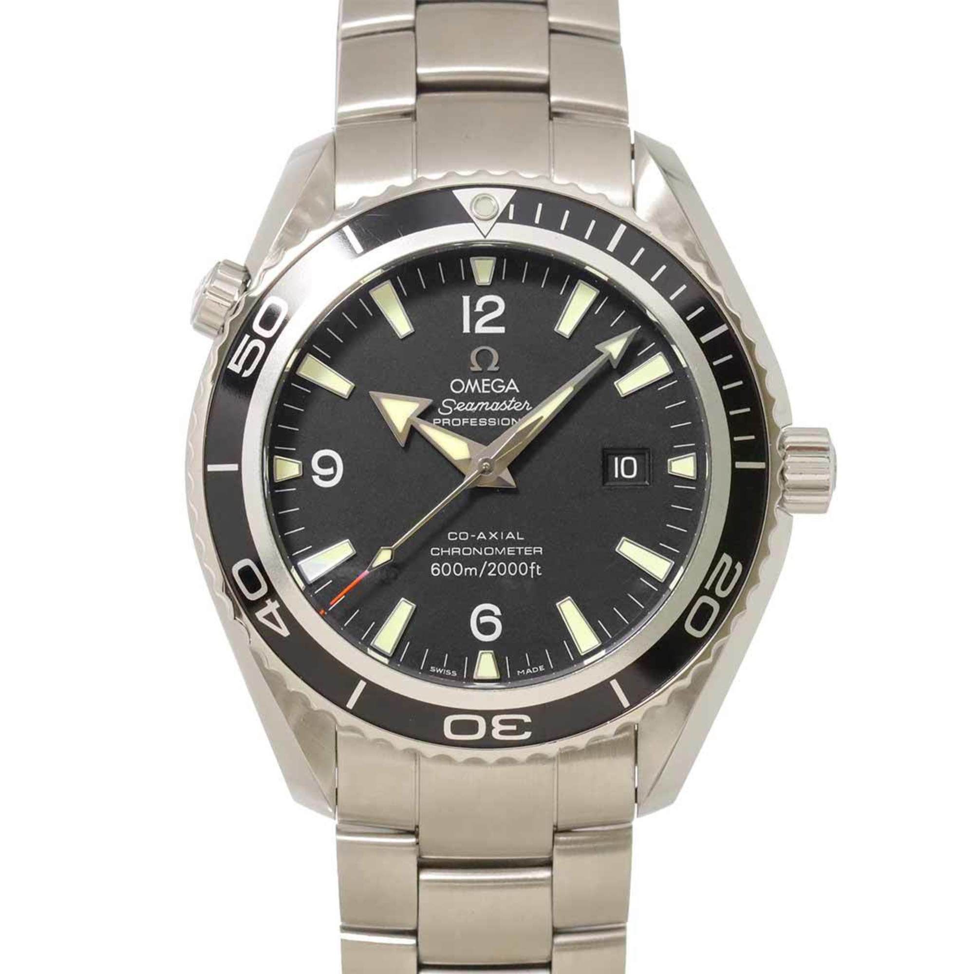OMEGA Seamaster Planet Ocean 2200 50 Men's Watch with Date Display, Black, Automatic,