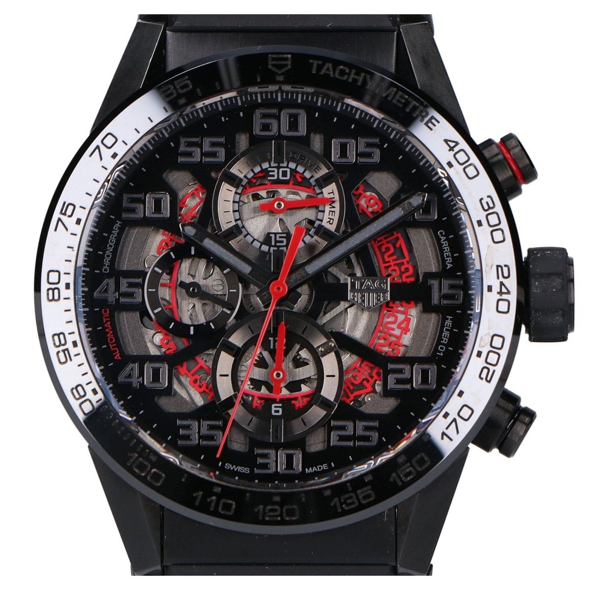 TAG HEUER CAR201D.FT6087 Carrera TOKYO Edition, Limited Edition of 100, Rubber Strap, Chronograph Au
