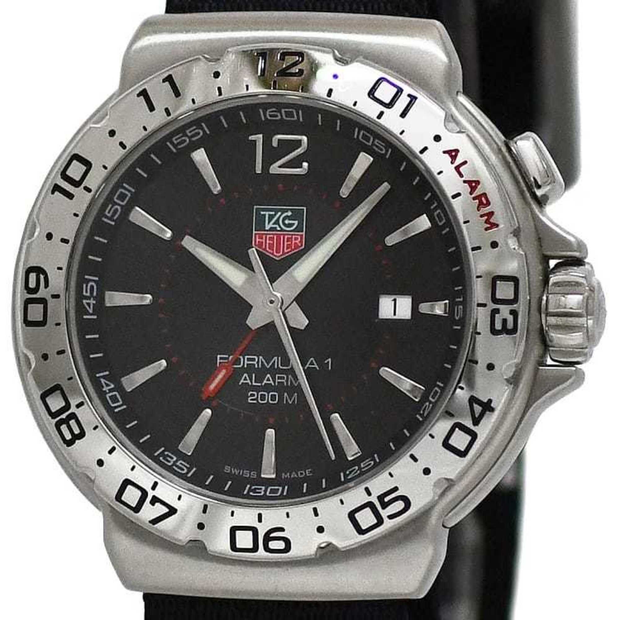 Tag Heuer Wristwatch Formula 1 f-22817 Black Silver WAC111A SS Polyester Quartz LN8*** TAG Watch Thr