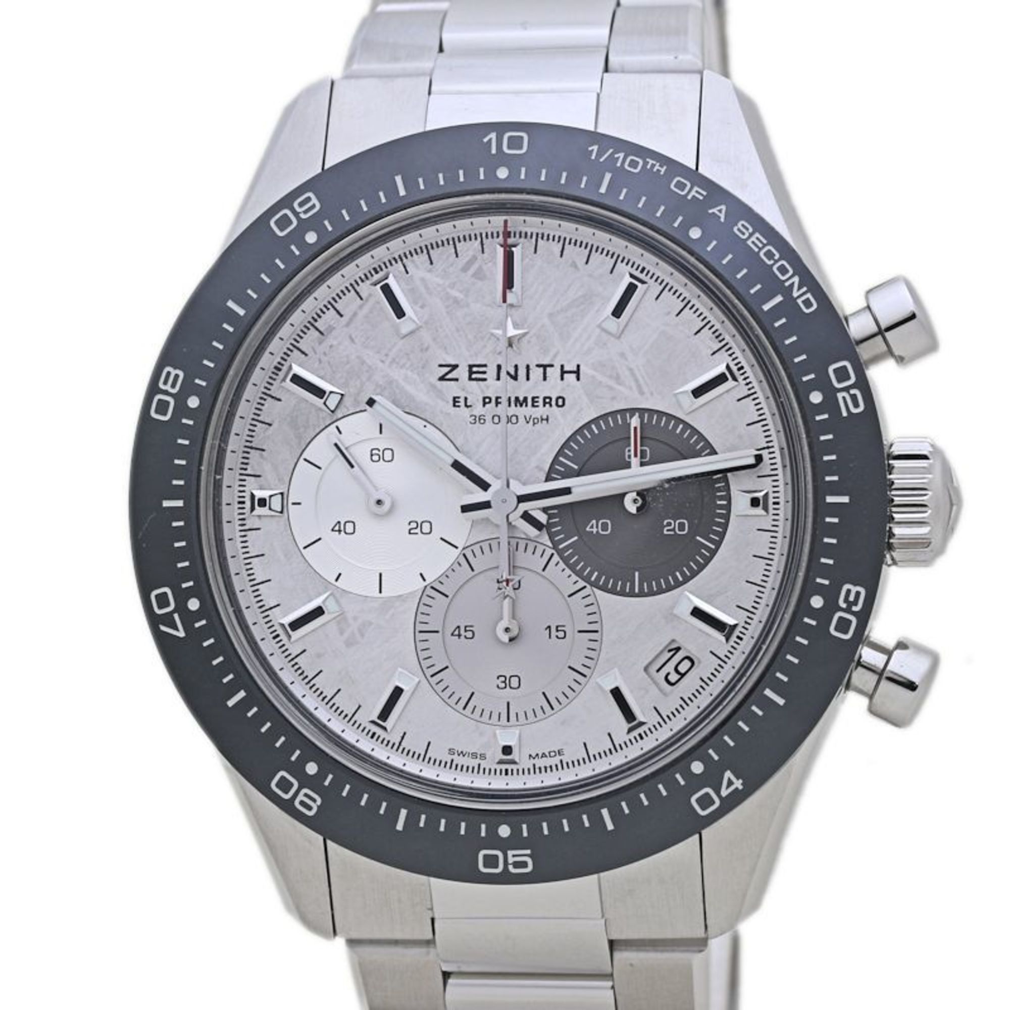 ZENITH Chronomaster Sport 03.3120.3600 Meteorite Men's Stainless Steel Watch 40101