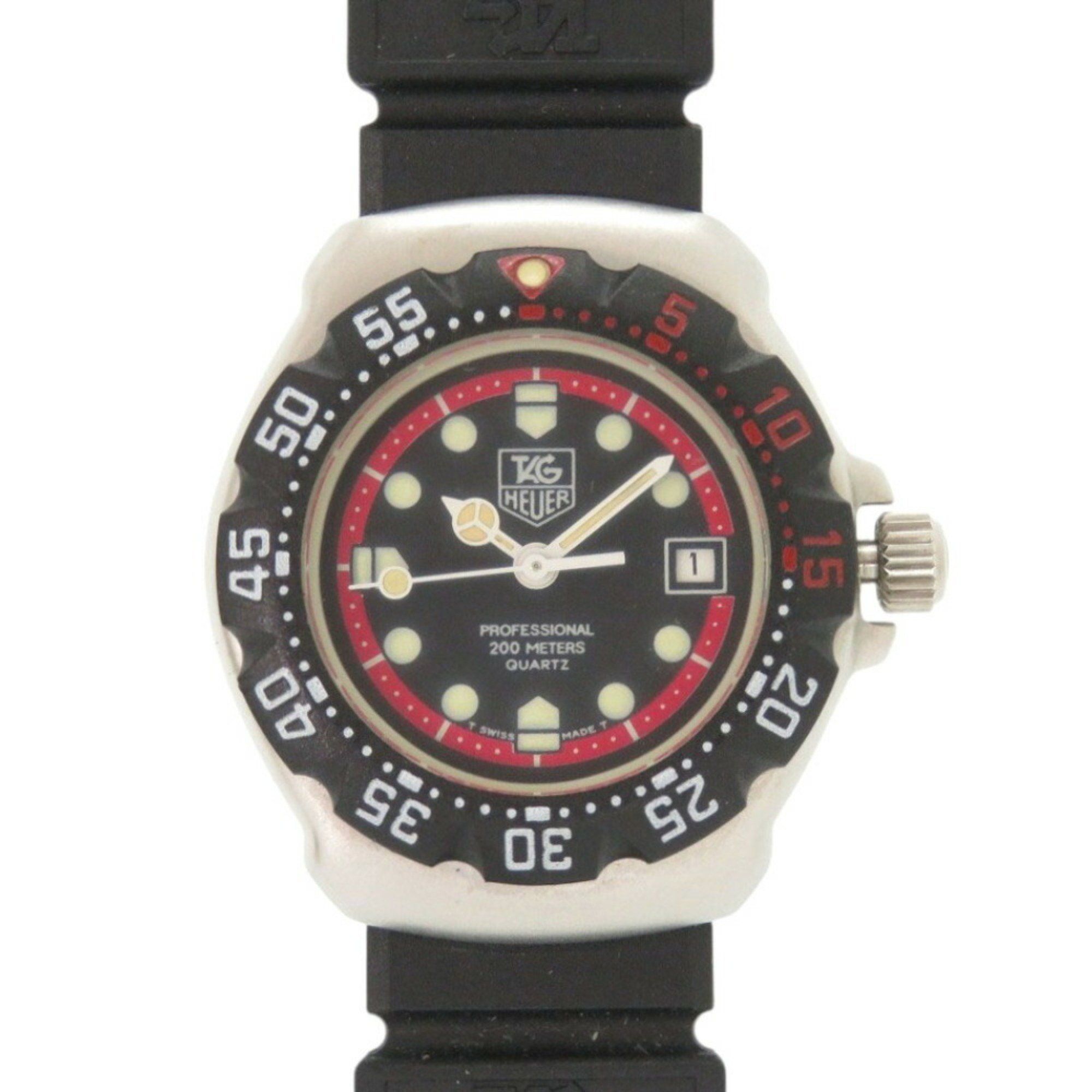 TAG Heuer Formula 1 374.508 Stainless Steel Rubber Black Quartz Watch with Dial 1729
