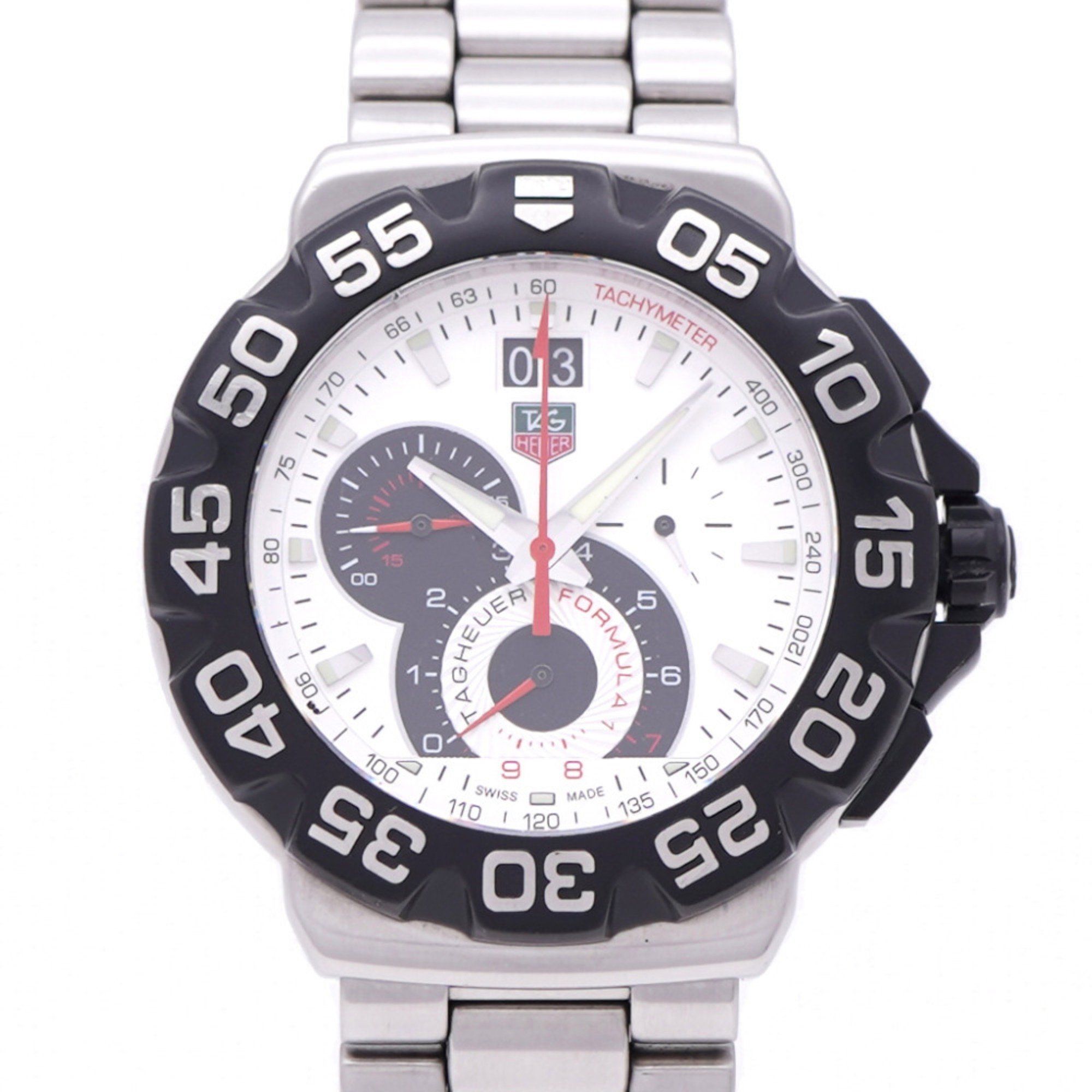 TAG Heuer Formula 1 Grand Date Chronograph CAH1011.BA0854 Quartz Watch with Stainless Steel and Silv