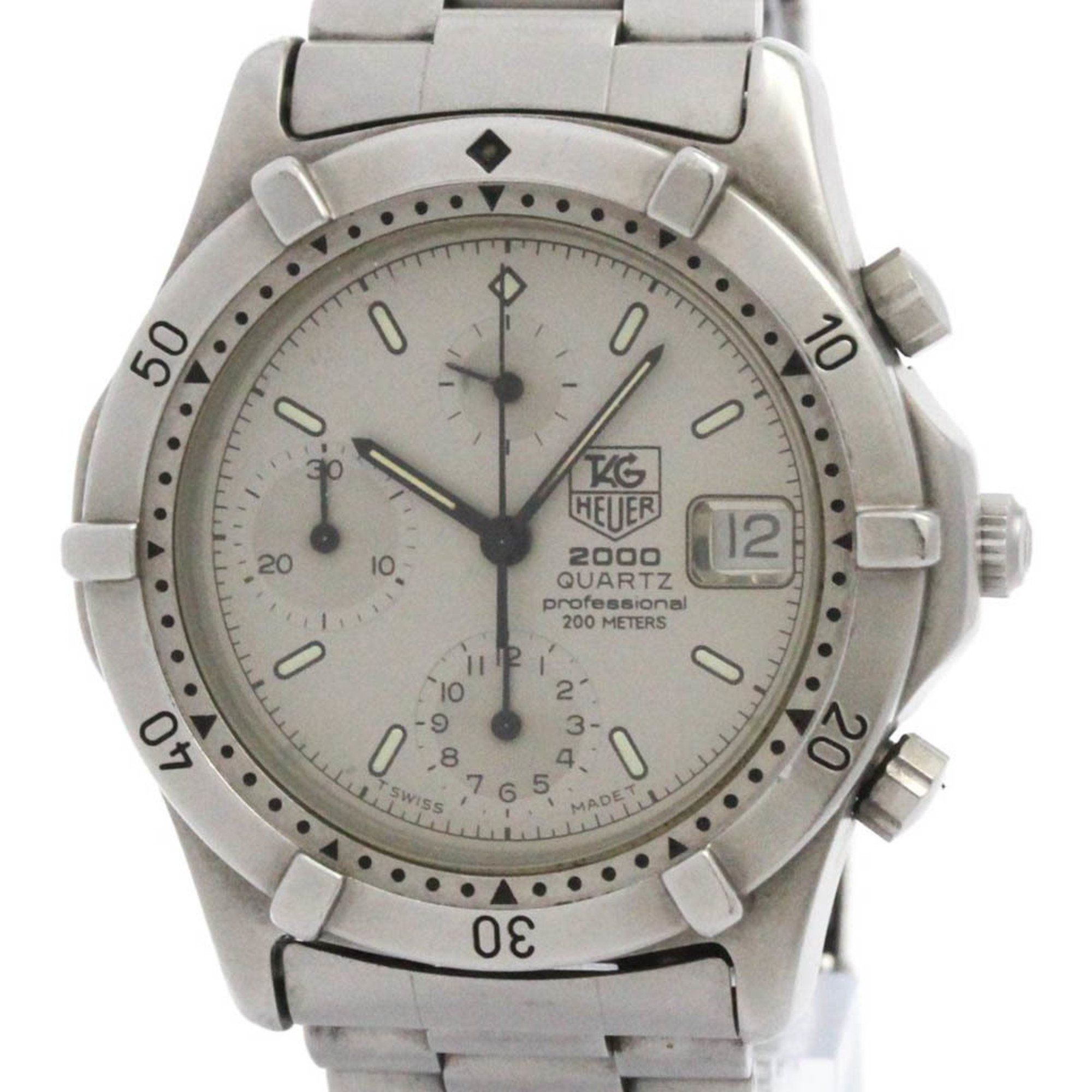 TAG HEUER 2000 Series Steel Quartz Mens Watch 262.206 1