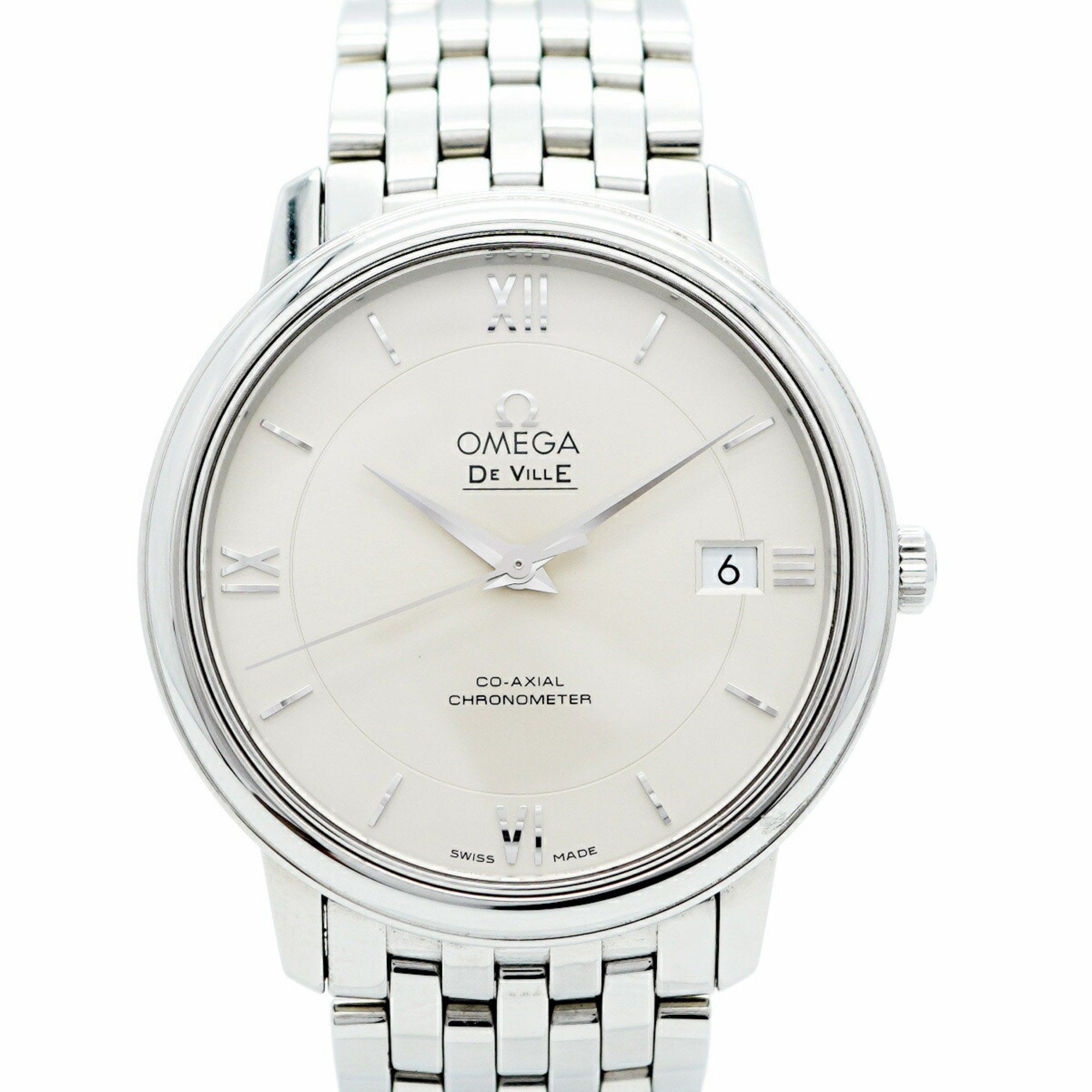 Omega De Ville 424.10.37.20.02.001 Silver Dial Men's Watch