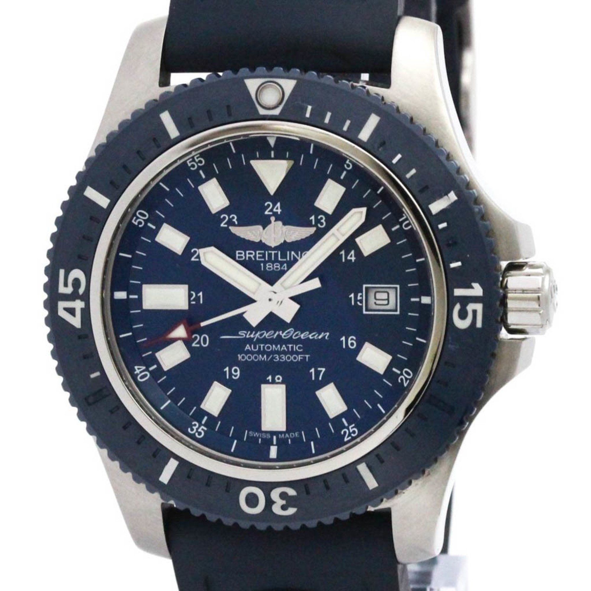 BREITLING Super Ocean 44 Special Steel Automatic Mens Watch Y17393 Polished