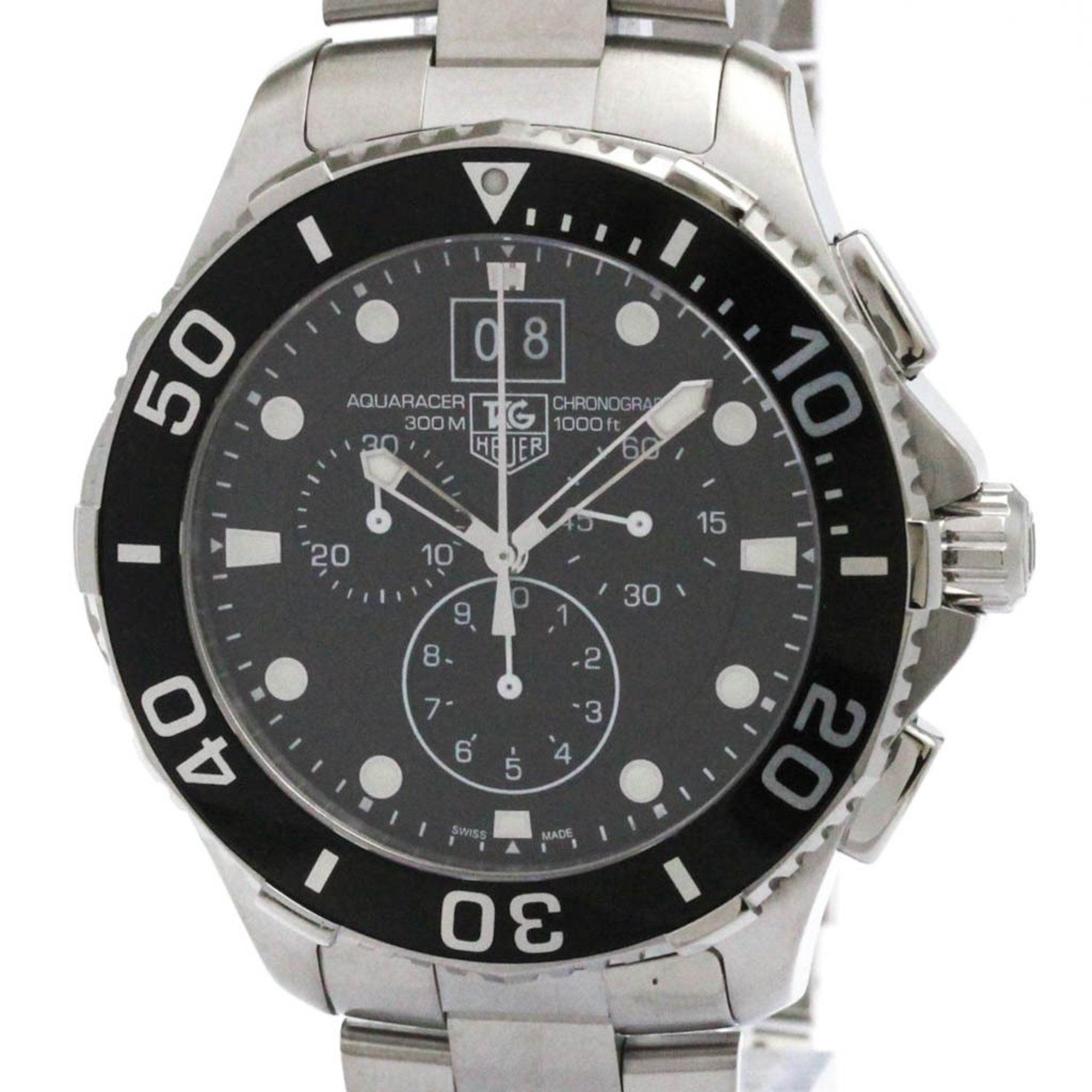 TAG HEUER Aqua Racer Chronograph Steel Quartz Watch CAN1010