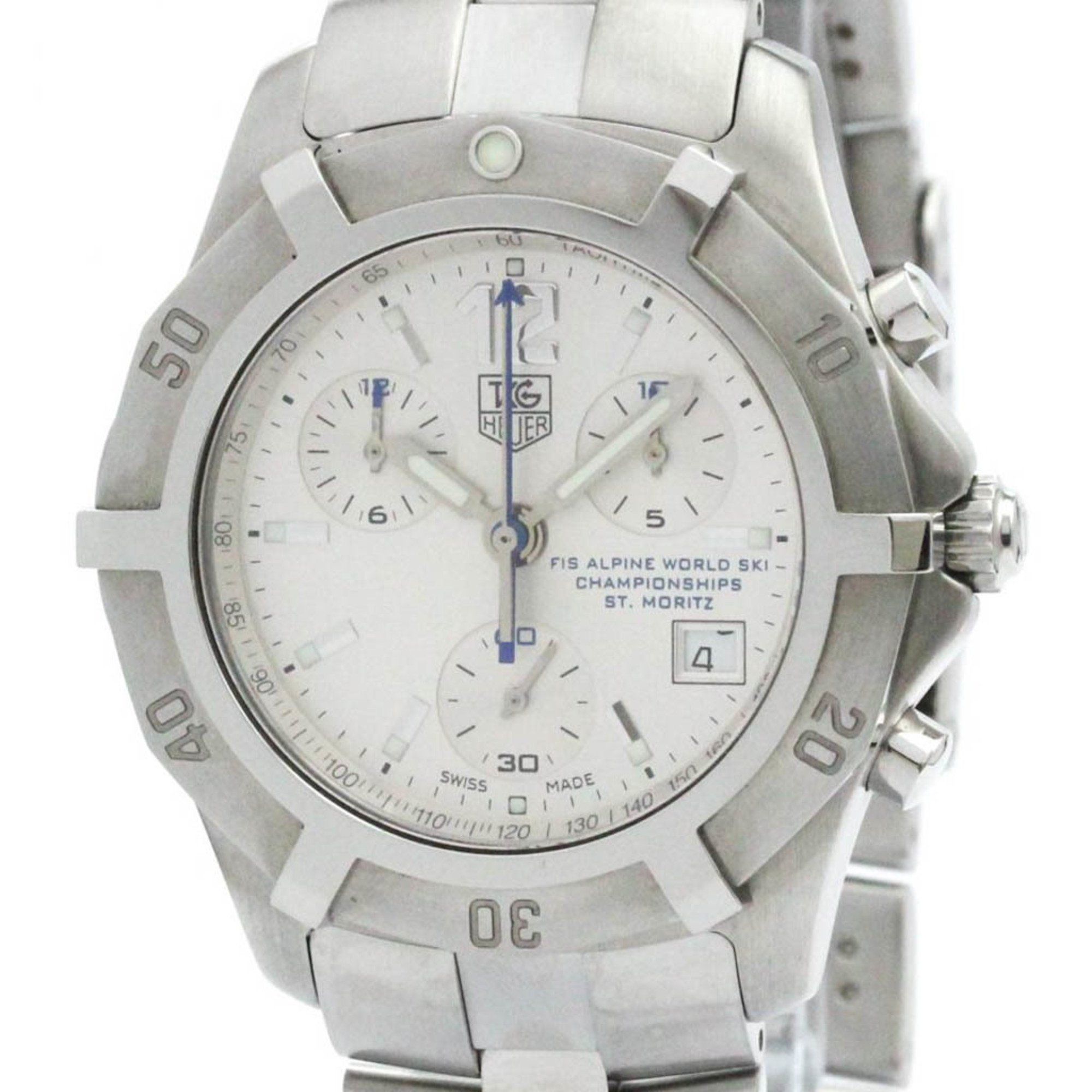 Polished TAG HEUER Exclusive Chronograph LTD Edition Mens Watch CN111C