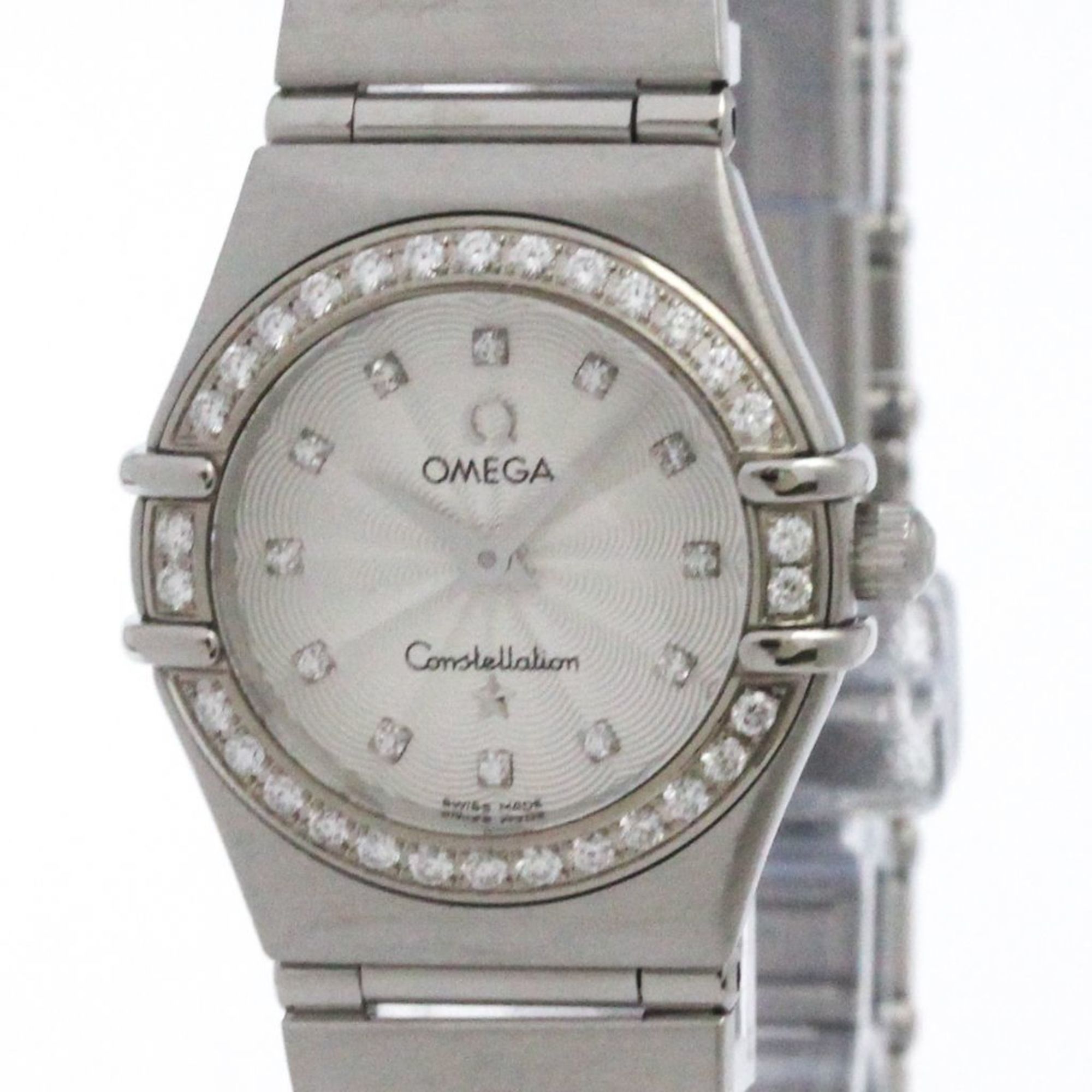 OMEGA Constellation Diamond Steel Quartz Ladies Watch 1466.36