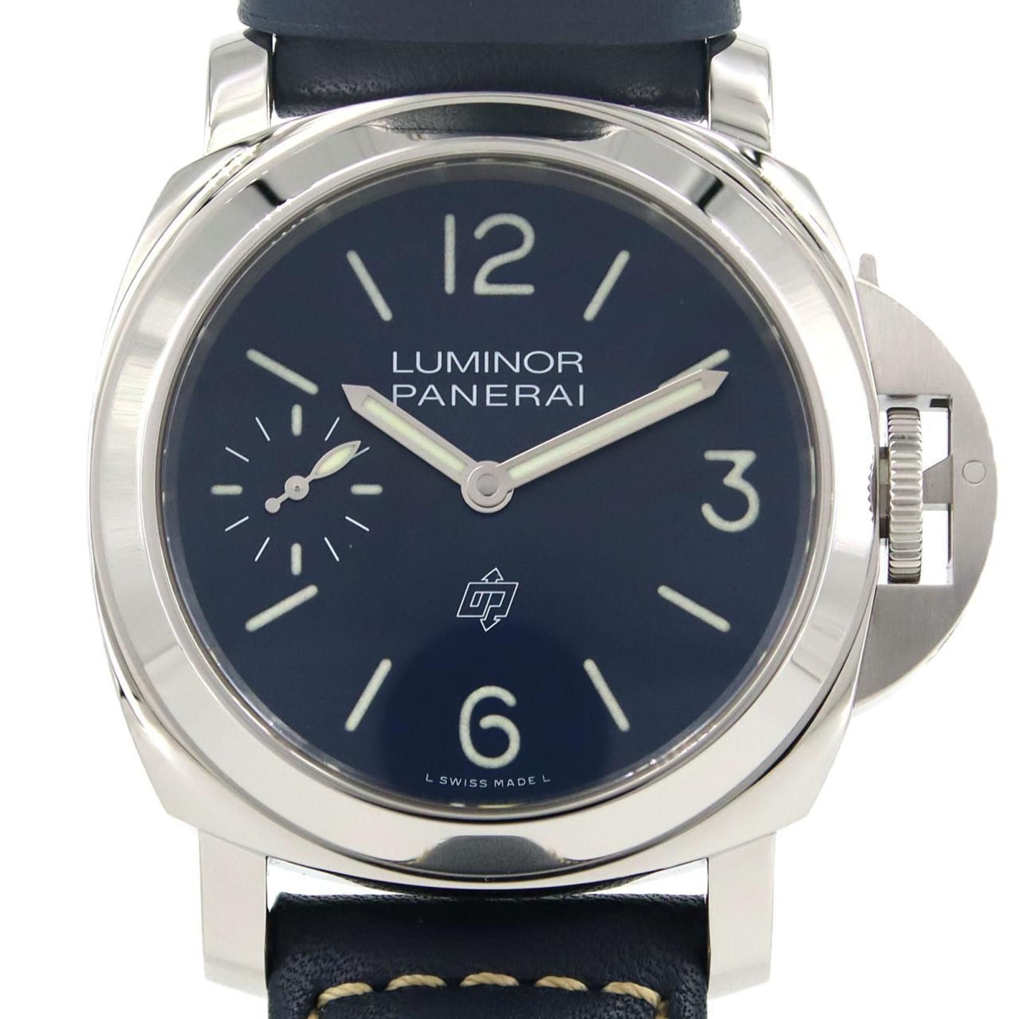 Panerai Luminor Blu Mare PAM01085 Stainless Steel Watch, Manual Winding